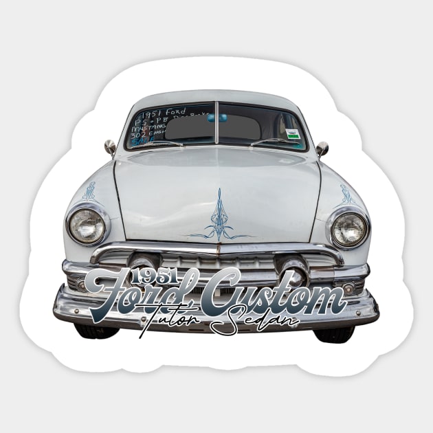 1951 Ford Custom Tudor Sedan Sticker by Gestalt Imagery